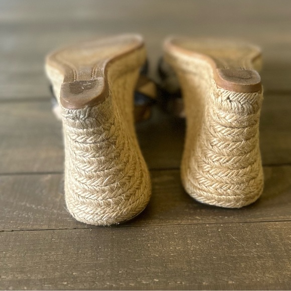 BURBERRY Nova Check Espadrille Wedge Sandal - Picture 4 of 5